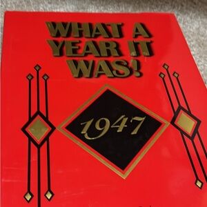Red and Gold 'What a Year It Was! 1947' Book